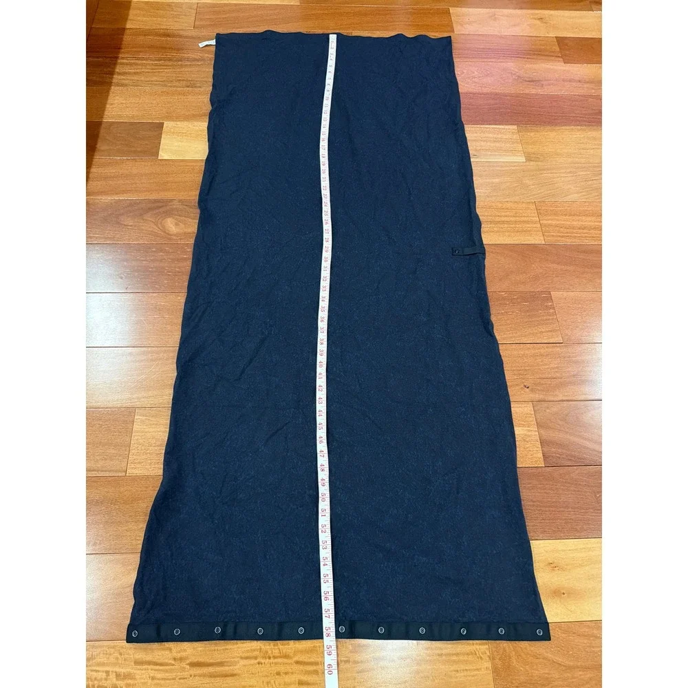 Lululemon Vinyasa Scarf Womens Navy Blue Mottled Snap Wrap OS
